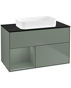 Villeroy und Boch Finion Villeroy und Boch Finion G652GMGM 100x60.3x50.1cm, shelf left Olive Matt Lacquer , Olive Matt Lacquer