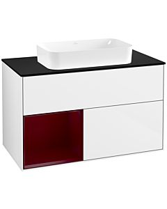 Villeroy und Boch Finion Villeroy und Boch Finion G652HBGF 100x60.3x50.1cm, shelf left Peony , Glossy white lacquer