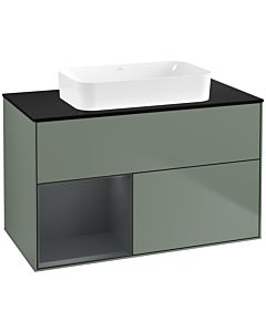 Villeroy und Boch Finion Villeroy und Boch Finion G652HGGM 100x60.3x50.1cm, shelf left Midnight Blue Matt Lacquer , Olive Matt Lacquer