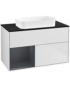 Villeroy und Boch Finion Villeroy und Boch Finion G652HGMT 100x60.3x50.1cm, shelf left Midnight Blue Matt Lacquer , white matt lacquer