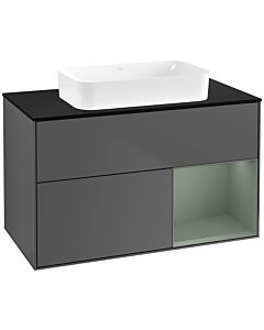 Villeroy und Boch Finion Villeroy und Boch Finion G662GMGK 100x60.3x50.1cm, shelf right Olive Matt Lacquer , anthracite matt