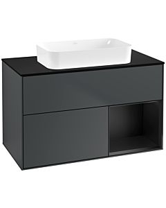 Villeroy und Boch Finion Villeroy und Boch Finion G662PDHG 100x60.3x50.1cm, shelf on the right Black matt lacquer, Midnight Blue Matt Lacquer