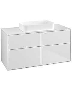 Villeroy und Boch Finion Waschtischunterschrank G67100MT 120x60,3x50,1cm, Glass White Matt, White matt lacquer
