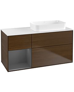 Villeroy und Boch Finion Villeroy und Boch Finion G681GKGN 120x60.3x50.1cm, shelf on the left anthracite matt, walnut veneer