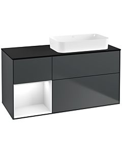 Villeroy und Boch Finion Villeroy und Boch Finion G682GFHG 120x60.3x50.1cm, shelf left Glossy white lacquer, Midnight Blue Matt Lacquer