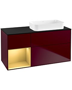 Villeroy und Boch Finion Villeroy und Boch Finion G682HFHB 120x60.3x50.1cm, shelf left gold matt, Peony Matt