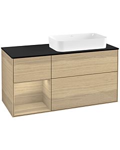 Villeroy und Boch Finion Villeroy und Boch G682PCPC 120x60.3x50.1cm, étagère à gauche Oak Veneer , Oak Veneer