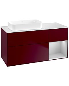 Villeroy und Boch Finion Villeroy und Boch G691GJHB 120x60.3x50.1cm, étagère à droite gris clair mat, Peony Matt