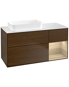 Villeroy und Boch Finion Villeroy und Boch G691PCGN 120x60.3x50.1cm, étagère à droite Oak Veneer , placage Oak Veneer