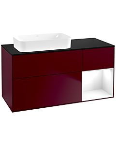 Villeroy und Boch Finion Villeroy und Boch G692GFHB 120x60.3x50.1cm, étagère à droite Laque blanc brillant, Peony Matt
