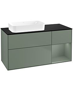 Villeroy und Boch Finion Villeroy und Boch G692GMGM 120x60.3x50.1cm, étagère à droite Olive Matt Lacquer , Olive Matt Lacquer