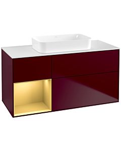 Villeroy und Boch Finion Villeroy und Boch Finion G701HFHB 120x60.3x50.1cm, shelf on the right gold matt, Peony Matt