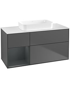 Villeroy und Boch Finion Villeroy und Boch G701HGGK 120x60.3x50.1cm, étagère à droite Midnight Blue Matt Lacquer , anthracite mat