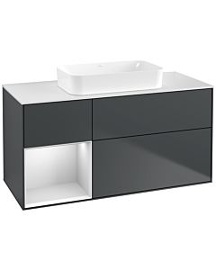 Villeroy und Boch Finion Villeroy und Boch Finion G701MTHG 120x60.3x50.1cm, shelf on the right white matt lacquer, midnight Blue Matt Lacquer