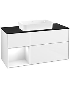 Villeroy und Boch Finion Villeroy und Boch Finion G702GFGF 120x60.3x50.1cm, shelf on the right Glossy white lacquer, Glossy white lacquer