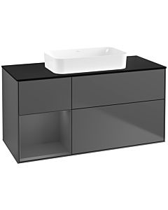 Villeroy und Boch Finion Villeroy und Boch G702GKGK 120x60.3x50.1cm, étagère à droite Anthracite mat, Anthracite mat