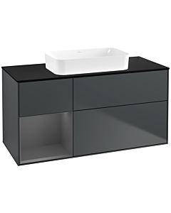 Villeroy und Boch Finion Villeroy und Boch Finion G702GKHG 120x60.3x50.1cm, shelf on the right anthracite matt, midnight Blue Matt Lacquer