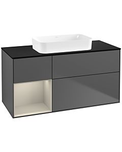 Villeroy und Boch Finion Villeroy und Boch Finion G702HHGK 120x60.3x50.1cm, shelf on the right Sand matt, anthracite matt