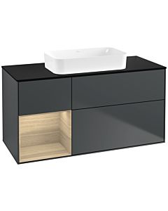 Villeroy und Boch Finion Villeroy und Boch G702PCHG 120x60.3x50.1cm, étagère à droite Oak Veneer , Midnight Blue Matt Lacquer
