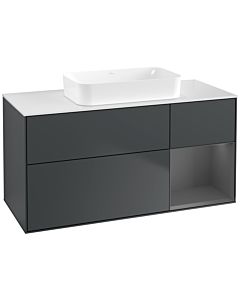 Villeroy und Boch Finion Villeroy und Boch G711GKHG 120x60,3x50,1cm, étagère droite anthracite mat, Midnight Blue Matt Lacquer