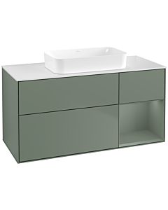 Villeroy und Boch Finion Villeroy und Boch Finion G711GMGM 120x60.3x50.1cm, shelf on the right Olive Matt Lacquer , Olive Matt Lacquer