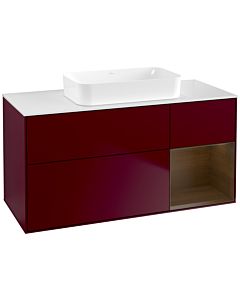 Villeroy und Boch Finion Villeroy und Boch Finion G711GNHB 120x60.3x50.1cm, shelf right Walnut veneer, Peony Matt