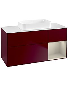 Villeroy und Boch Finion Villeroy und Boch G711HHHB 120x60.3x50.1cm, étagère à droite Sand mat, Peony Matt