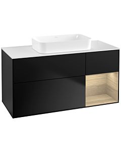Villeroy und Boch Finion Villeroy und Boch Finion G711PCPD 120x60.3x50.1cm, shelf right Oak Veneer , black matt lacquer
