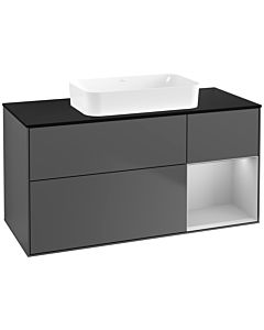 Villeroy und Boch Finion Villeroy und Boch Finion G712GJGK 120x60.3x50.1cm, shelf on the right light gray matt, anthracite matt