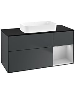Villeroy und Boch Finion Villeroy und Boch G712GJHG 120x60.3x50.1cm, étagère à droite gris clair mat, Midnight Blue Matt Lacquer