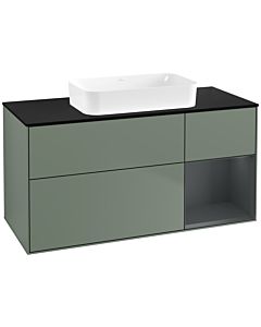 Villeroy und Boch Finion Villeroy und Boch Finion G712HGGM 120x60.3x50.1cm, shelf on the right Midnight Blue Matt Lacquer , Olive Matt Lacquer