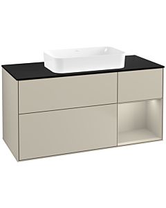 Villeroy und Boch Finion Villeroy und Boch G712HHHH 120x60.3x50.1cm, étagère à droite Sand mat, Sand Matt Lacquer