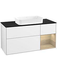 Villeroy und Boch Finion Villeroy und Boch Finion G712PCGF 120x60.3x50.1cm, shelf on the right Oak Veneer , glossy white lacquer
