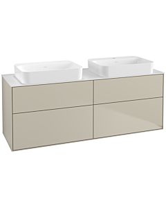 Villeroy und Boch Finion Villeroy und Boch G72100HH 160x60.3x50.1cm, verre White Matt , Sand Matt Lacquer