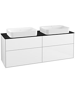 Villeroy und Boch Finion Villeroy und Boch Finion G72200GF 160x60.3x50.1cm, Glass Black Matt, Glossy white lacquer