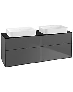 Villeroy und Boch Finion Villeroy und Boch Finion G72200GK 160x60.3x50.1cm, Glass Black Matt, Anthracite matt