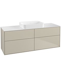 Villeroy und Boch Finion Villeroy und Boch G73100HH 160x60.3x50.1cm, verre White Matt , Sand Matt Lacquer