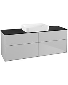 Villeroy und Boch Finion Villeroy und Boch G73200GJ 160x60.3x50.1cm, verre noir mat, gris clair mat
