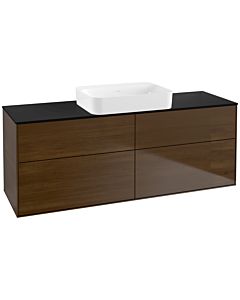 Villeroy und Boch Finion Villeroy und Boch Finion G73200GN 160x60.3x50.1cm, Glass Black Matt, Walnut veneer