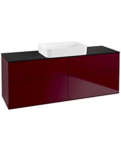 Villeroy und Boch Finion Villeroy und Boch Finion G73200HB 160x60.3x50.1cm, Glass Black Matt, Peony Matt