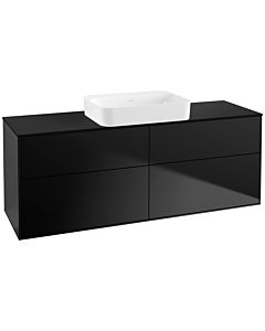 Villeroy und Boch Finion Villeroy und Boch G73200PD 160x60.3x50.1cm, verre noir mat, laqué noir mat