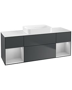 Villeroy und Boch Finion Villeroy und Boch Finion G741GJHG 160x60.3x50.1cm, shelves light gray matt lacquer, midnight Blue Matt Lacquer
