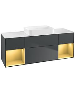 Villeroy und Boch Finion Villeroy und Boch Finion G741HFHG 160x60.3x50.1cm, shelves gold matt lacquer, midnight Blue Matt Lacquer