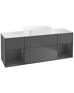 Villeroy und Boch Finion Villeroy und Boch Finion G741HGGK 160x60.3x50.1cm, shelves midnight matt lacquer, anthracite matt