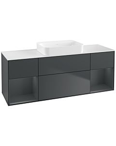 Villeroy und Boch Finion Villeroy und Boch Finion G741HGHG 160x60.3x50.1cm, shelves Midnight matt lacquer, Midnight Blue Matt Lacquer