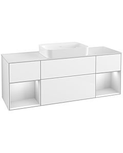 Villeroy und Boch Finion Villeroy und Boch Finion G741MTGF 160x60.3x50.1cm, shelves white matt lacquer, glossy white lacquer