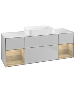 Villeroy und Boch Finion Villeroy und Boch G741PCGJ 160x60.3x50.1cm, étagères Oak Veneer , gris clair mat