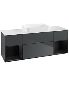 Villeroy und Boch Finion Villeroy und Boch Finion G741PDHG 160x60.3x50.1cm, shelves black matt lacquer, midnight Blue Matt Lacquer