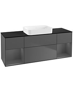 Villeroy und Boch Finion Villeroy und Boch Finion G742GKGK 160x60.3x50.1cm, shelves anthracite matt lacquer, anthracite matt