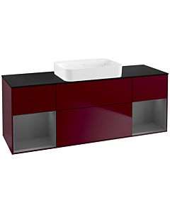 Villeroy und Boch Finion Villeroy und Boch G742GKHB 160x60.3x50.1cm, étagères Laque anthracite mate, Peony Matt